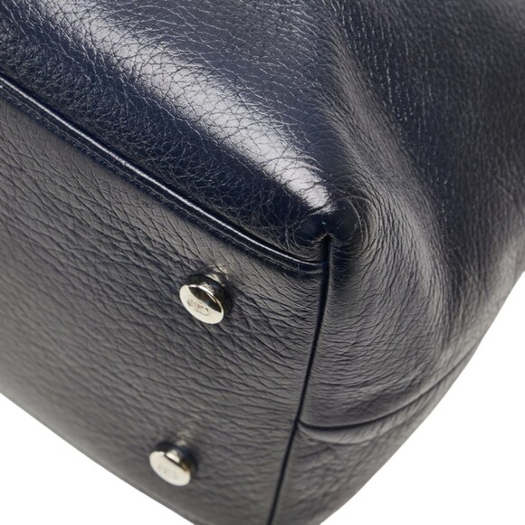 CHRISTIAN DIOR Blue Leather Shoulder Bag - Picture 6 of 13